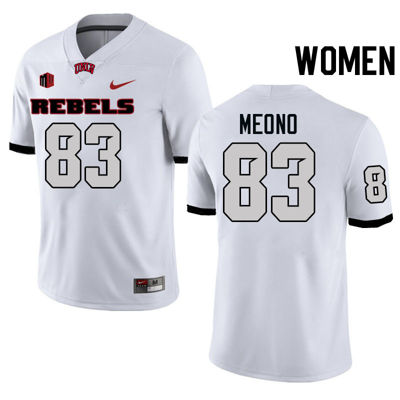 Women #83 Andre Meono UNLV Rebels College Football Jerseys Stitched-White